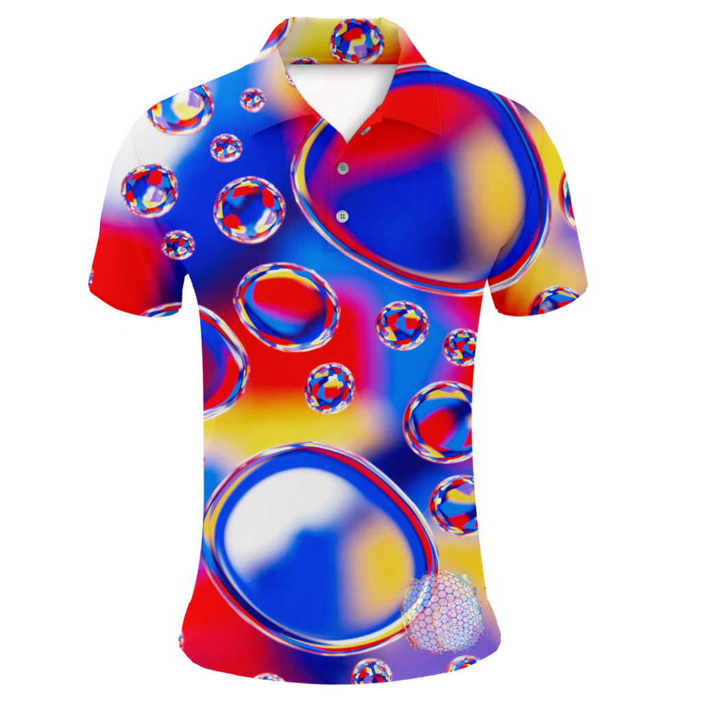 Bubble Trouble | Couples Mens Small Short Sleeve / Womens Golf Shirts