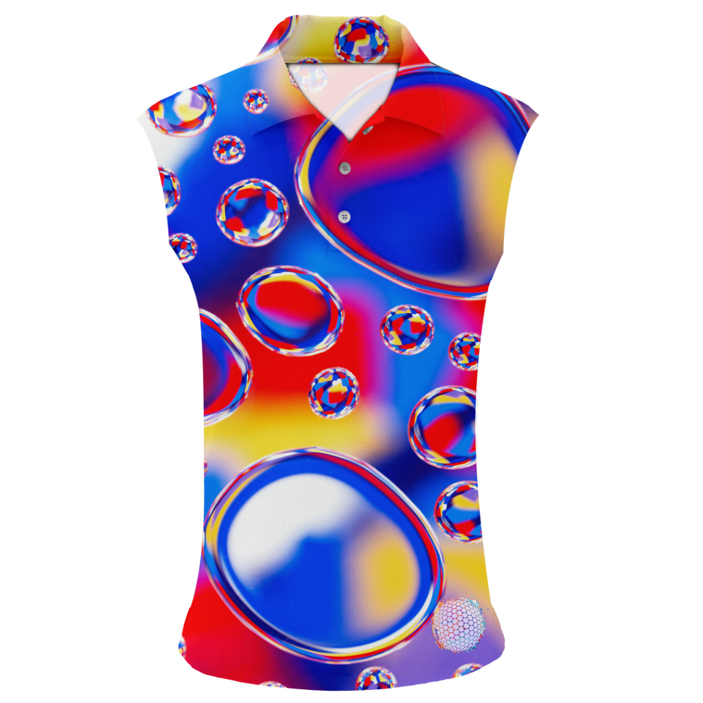 Bubble Trouble | Couples Mens Small Short Sleeve / Womens Sleeveless Golf Shirts