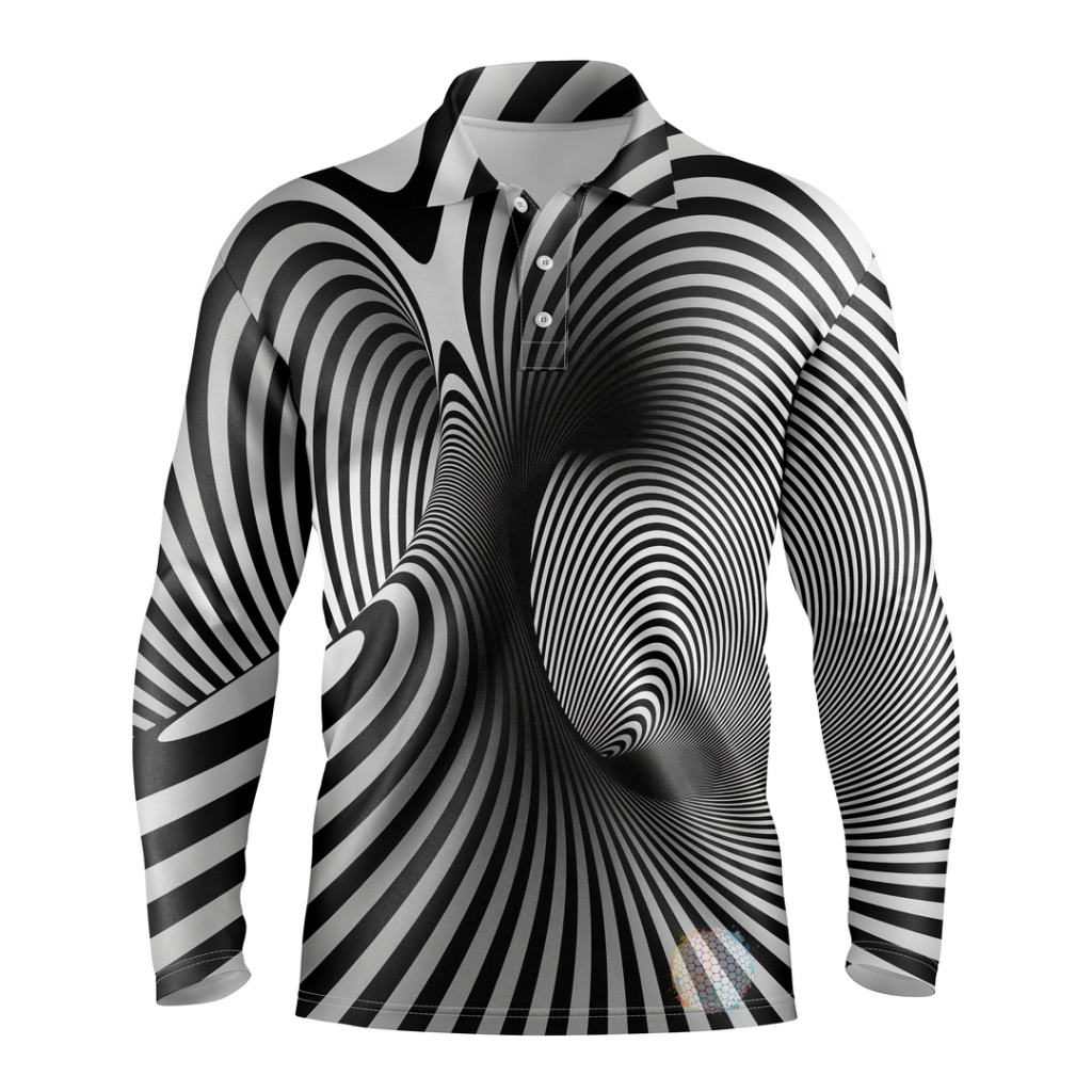 Cyclone | Mens Long Sleeve S / Black Golf Shirts