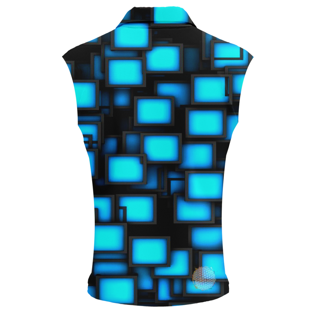Night Screen | Womens Sleeveless Golf Shirts