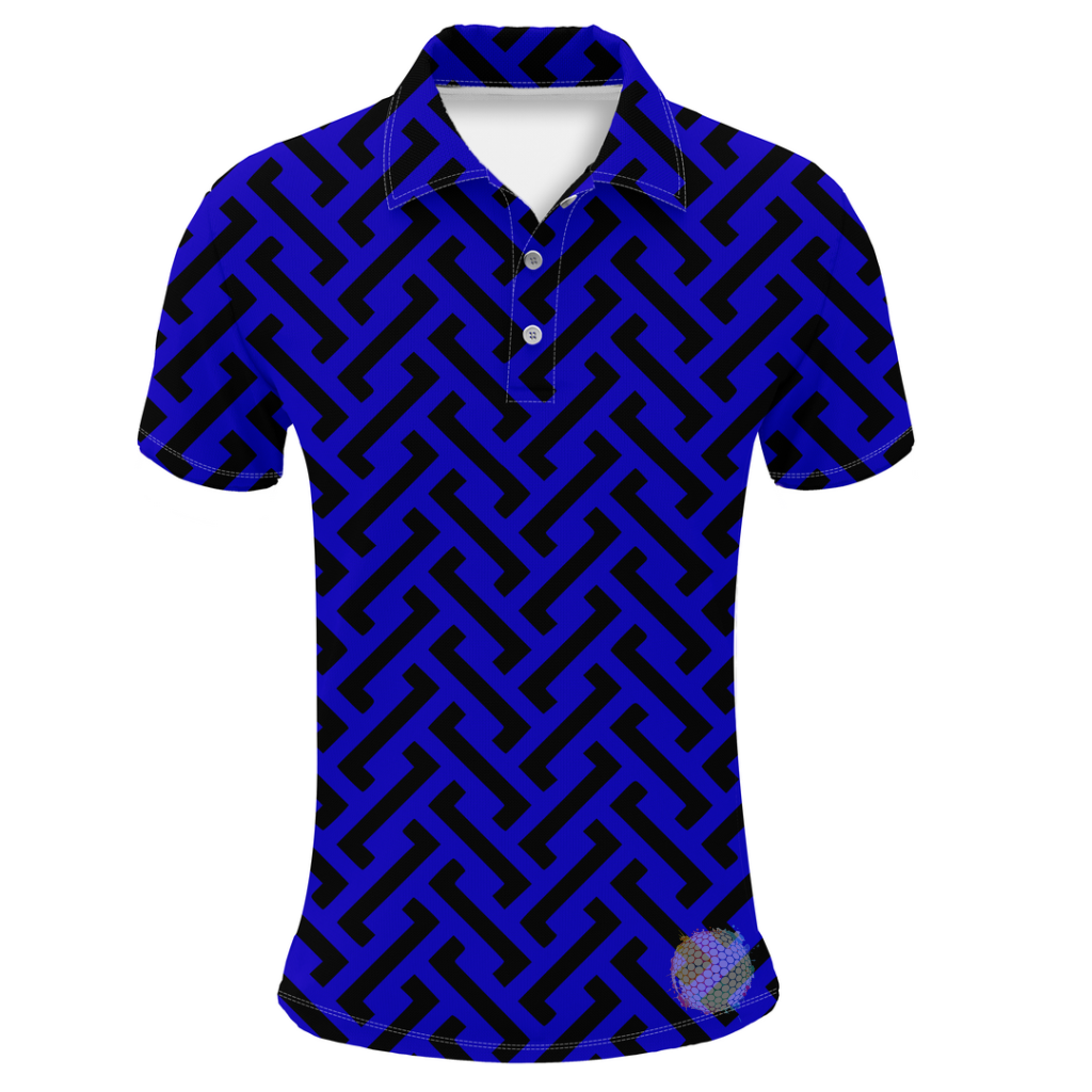 Zipper | Mens Blue / S Golf Shirts
