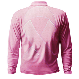Breast Cancer | Men's Pink Butterfly Long Sleeve