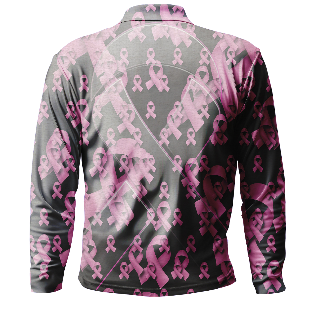 Breast Cancer | Men's Pink Ribbons Long Sleeve