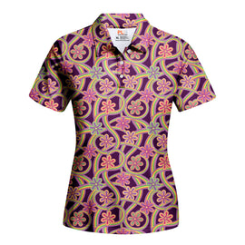 Floral Groove - Girls' Polo