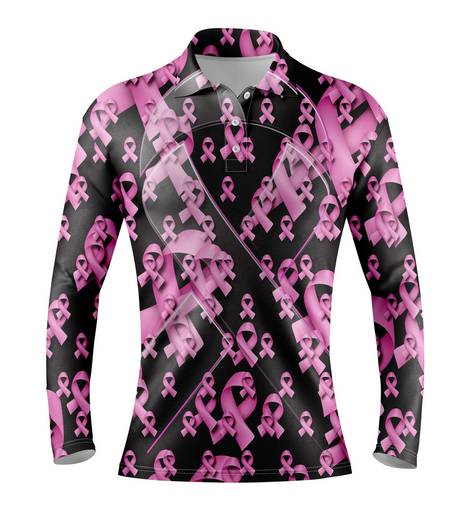 Breast Cancer | Women's Pink Ribbons Long Sleeve