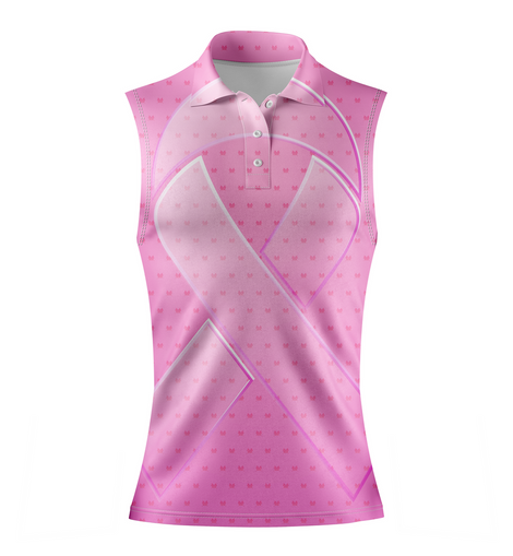 Breast Cancer | Women's Pink Butterfly Sleeveless