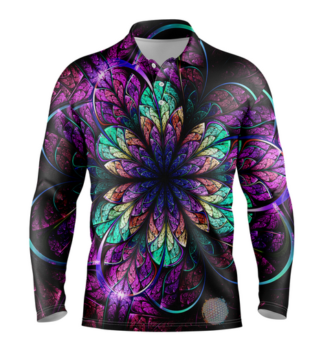 Amethyst | Mens Long Sleeve S Golf Shirts