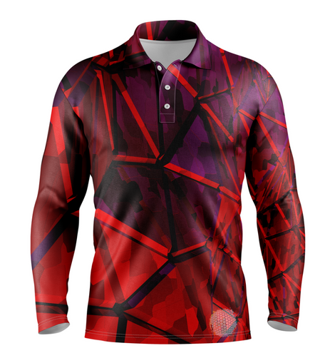 Bloodmoon S / Long Sleeve Mens Golf Shirts