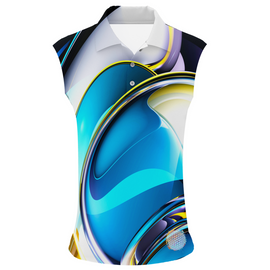 Chromium | Couples Mens Small Short Sleeve / Womens Sleeveless Golf Shirts