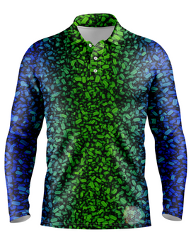 Confetti S / Long Sleeve Mens Golf Shirts