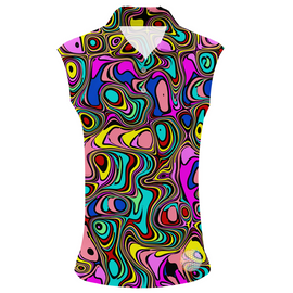 Crazy Puddles | Couples Mens Small Short Sleeve / Womens Sleeveless Golf Shirts