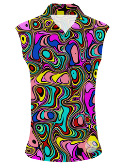 Crazy Puddles | Couples Mens Small Short Sleeve / Womens Sleeveless Golf Shirts