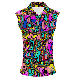 Crazy Puddles | Womens Sleeveless S Golf Shirts