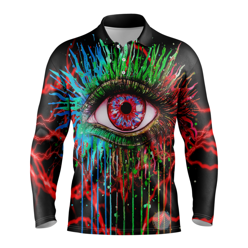 Cyclops | Mens Long Sleeve S / Red Golf Shirts