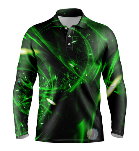 Emerald green golf shirt deals