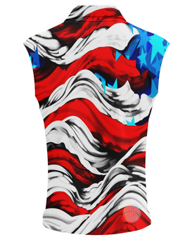 Flag Wave | Womens Sleeveless Golf Shirts