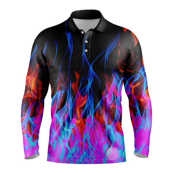 【oan】Fuego Flame Long Sleeve T-shirt Vintage Flame Shirt Men's Large Black Long Sleeve Motorcycle