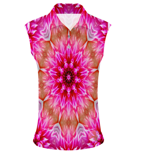 Flower Power | Womens Sleeveless S Golf Shirts