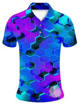 Hex A Gone | Couples Mens Small Short Sleeve / Womens Golf Shirts