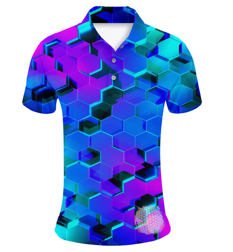 Hex A Gone | Couples Mens Small Short Sleeve / Womens Golf Shirts