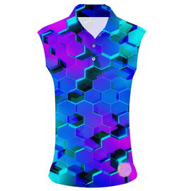 Hex A Gone | Couples Mens Small Short Sleeve / Womens Sleeveless Golf Shirts