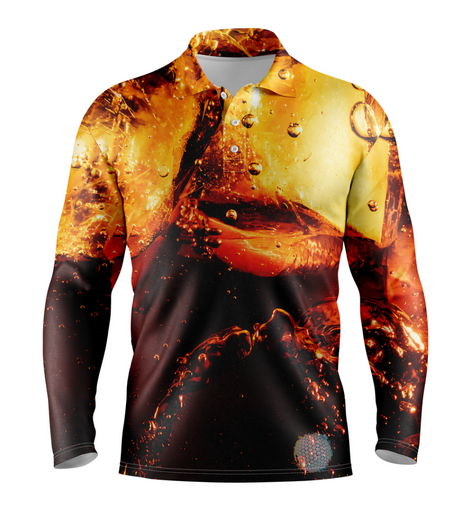 Ipa | Mens Long Sleeve Golf Shirts