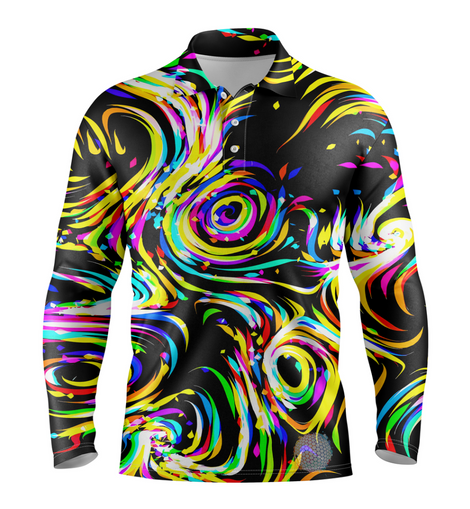 Jubilation S / Long Sleeve Mens Golf Shirts