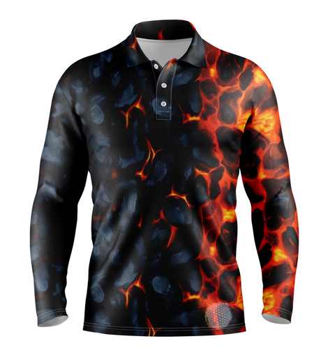 Magma | Mens Long Sleeve S Golf Shirts