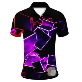 Midnight Cubes | Couples Mens Small Short Sleeve / Womens Golf Shirts