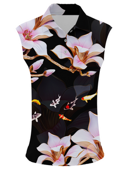 Moi Koi | Womens Sleeveless S Golf Shirts