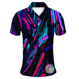 Neon Skies | Couples Mens Small Short Sleeve / Womens Golf Shirts