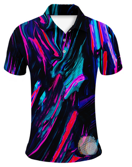 Neon Skies | Couples Mens Small Short Sleeve / Womens Golf Shirts