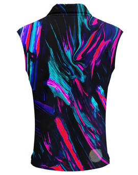 Neon Skies | Womens Sleeveless Golf Shirts