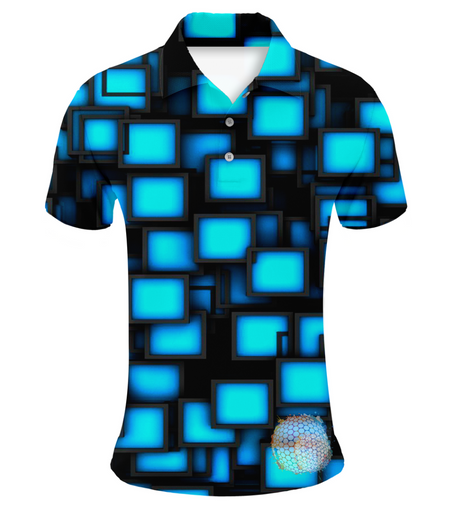 Night Screen | Couples Mens Small Short Sleeve / Womens Golf Shirts