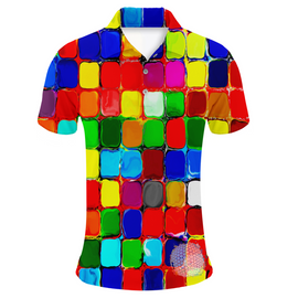 Paint Pockets | Couples Mens Small Short Sleeve / Womens Golf Shirts