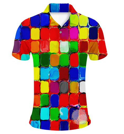 Paint Pockets | Couples Mens Small Short Sleeve / Womens Golf Shirts