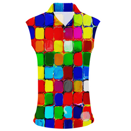 Paint Pockets | Couples Mens Small Short Sleeve / Womens Sleeveless Golf Shirts