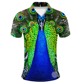 Peacock M Mens Golf Shirts