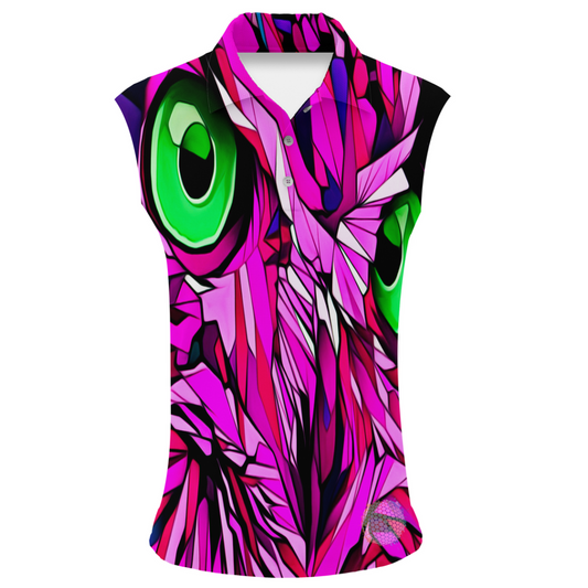 Pink Phoenix | Womens Sleeveless S Golf Shirts