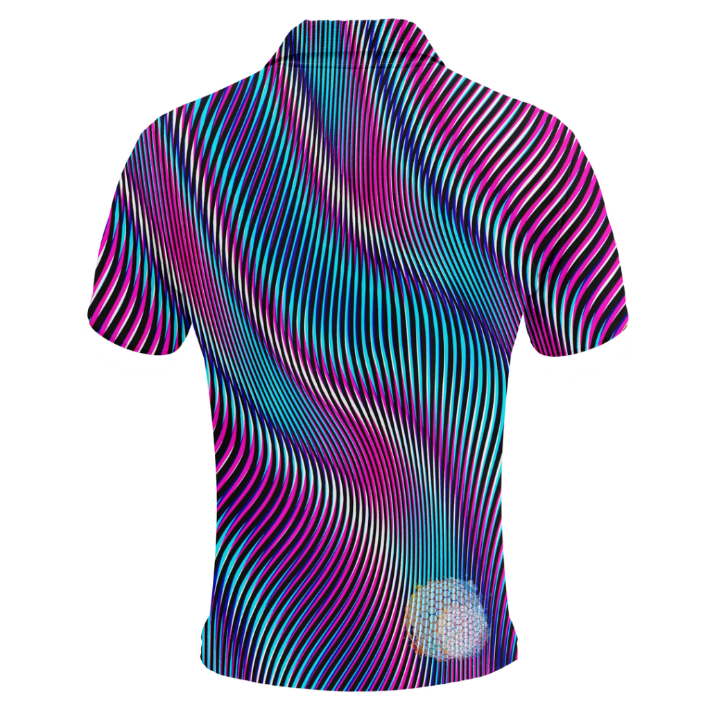 Psychedelic Zebra | Couples Golf Shirts