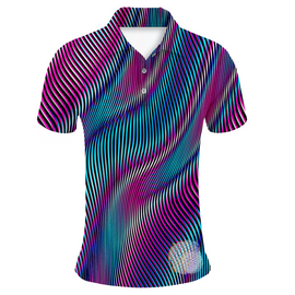 Psychedelic Zebra | Couples Mens Small Short Sleeve / Womens Golf Shirts