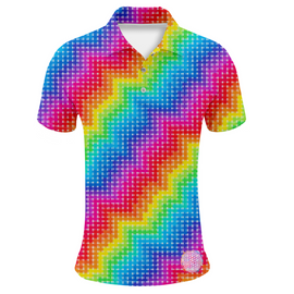 Rainbow | Couples Mens Small Short Sleeve / Womens Golf Shirts
