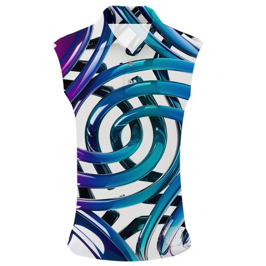 Rings Of Ice | Womens Sleeveless S Golf Shirts