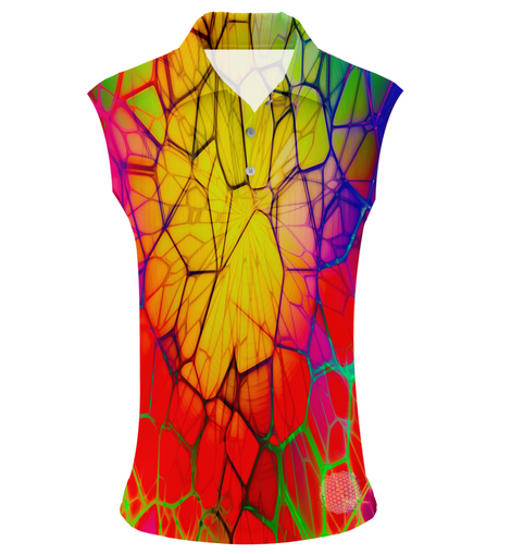 Shattered Seasons | Womens Sleeveless S Golf Shirts