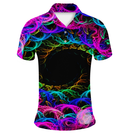 Smoke Spiral | Couples Mens Small Short Sleeve / Womens Golf Shirts