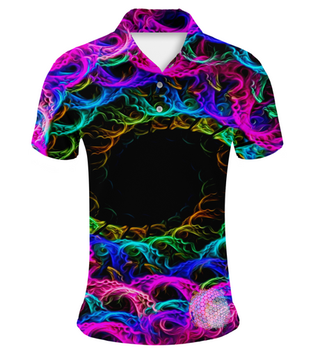 Smoke Spiral | Couples Mens Small Short Sleeve / Womens Golf Shirts