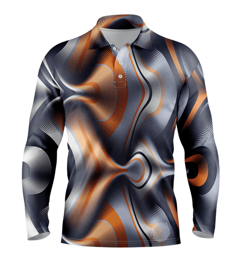 Tangled S / Long Sleeve Mens Golf Shirts