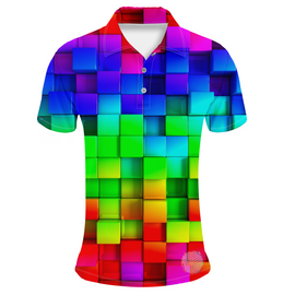 Tetris L Mens Golf Shirts