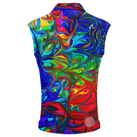 Tie-Die Fly | Womens Sleeveless Golf Shirts