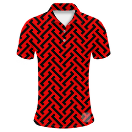 Zipper | Mens Red / S Golf Shirts